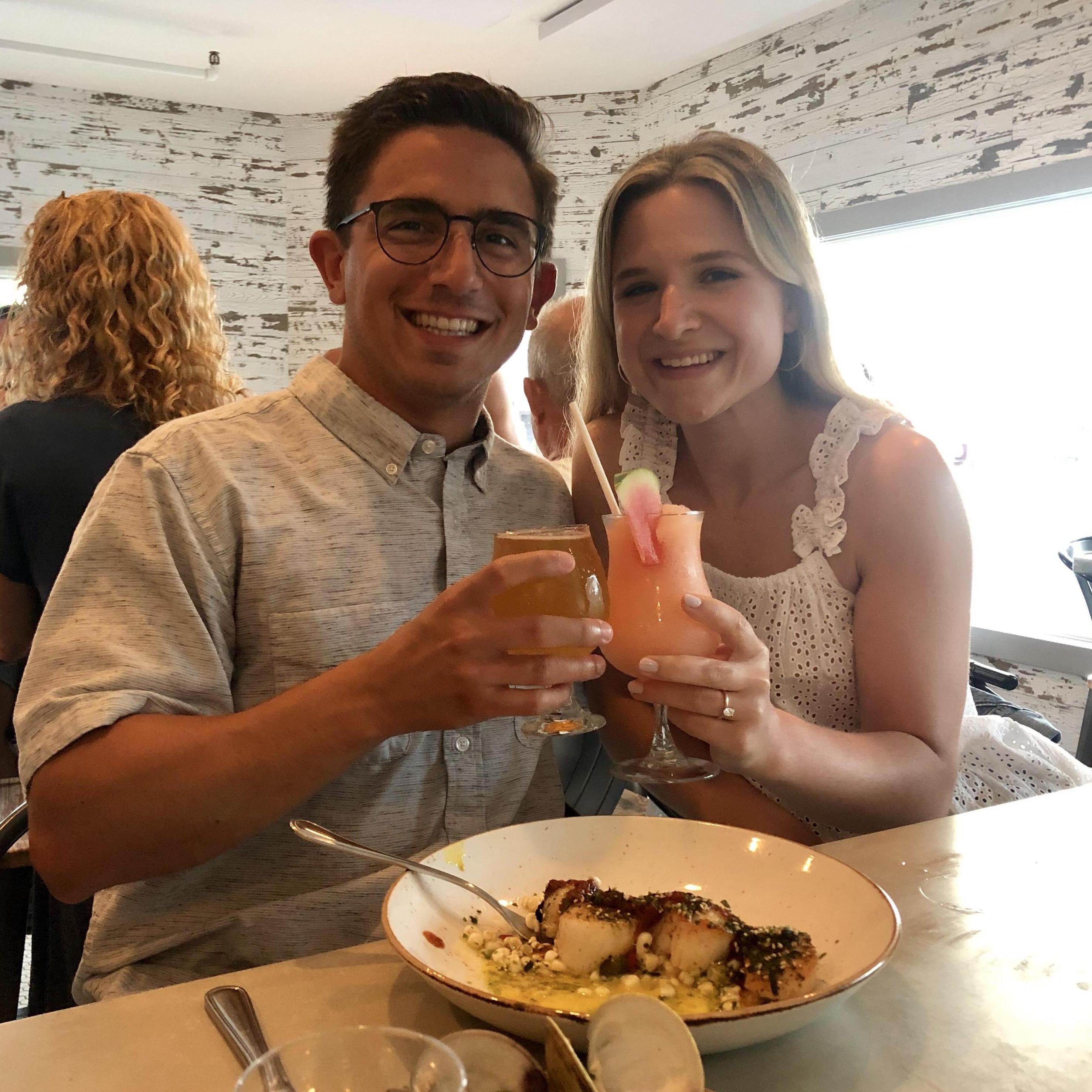 Cheers to us.