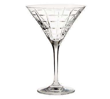 Library Hand-Cut Martini Glass, Each - Clear