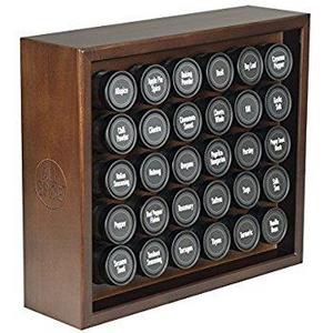 Kamenstein Ellington 16-Jar Revolving Spice Rack with Free Spice Refills for 5 Years