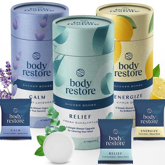 Shower Steamers Aromatherapy - 18 Count - Relaxation Birthday Gifts for Women and Men, Stress Relief and Luxury Self Care Shower Bombs for Mom, Eucalyptus, Energize, Lavender Scents