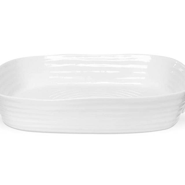 Portmeirion Sophie Conran White Large Handled Rectangular Roasting Dish