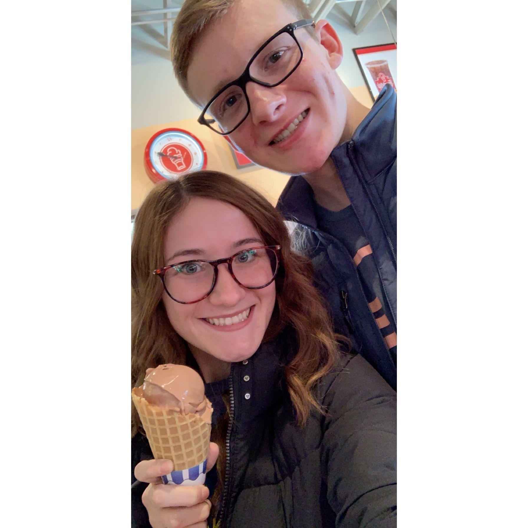 Ice cream together ♥