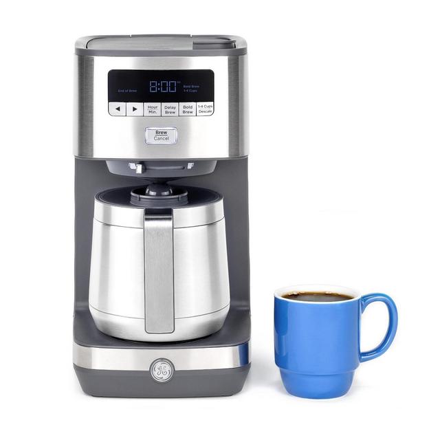 GE Appliances 10 Cup Drip Coffee Maker with Single Serve