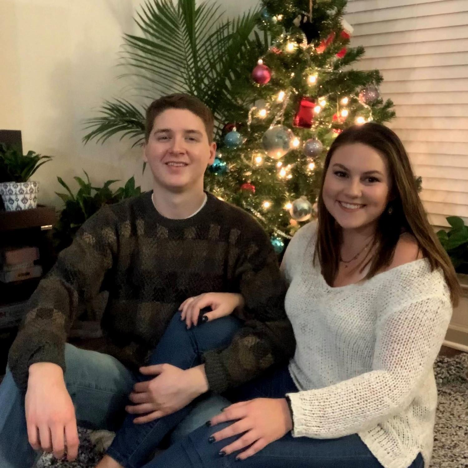 Christmas in our first apartment together in Duluth, December 2020