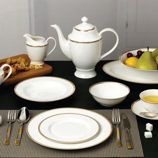 Natalia 57-Piece Bone China Dinnerware Set, Service for 8