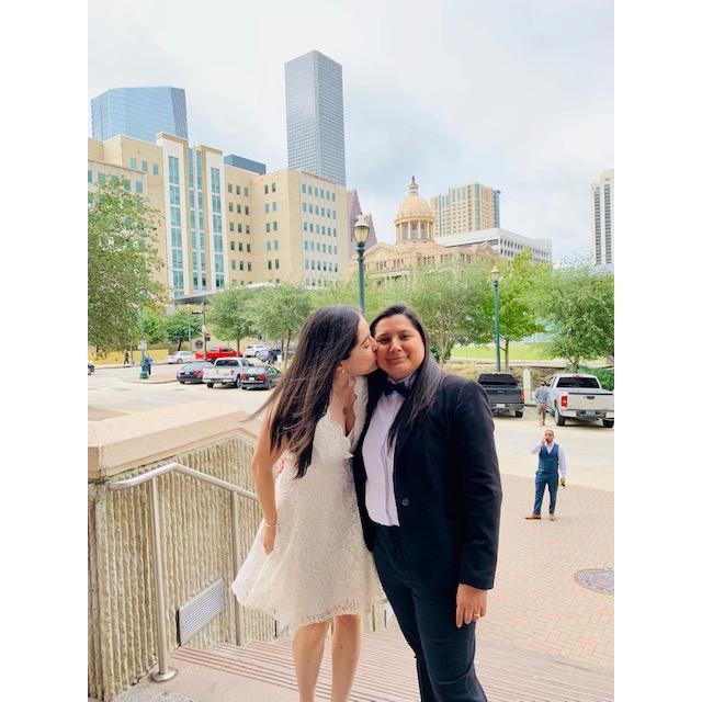 The day we got married in city hall <3