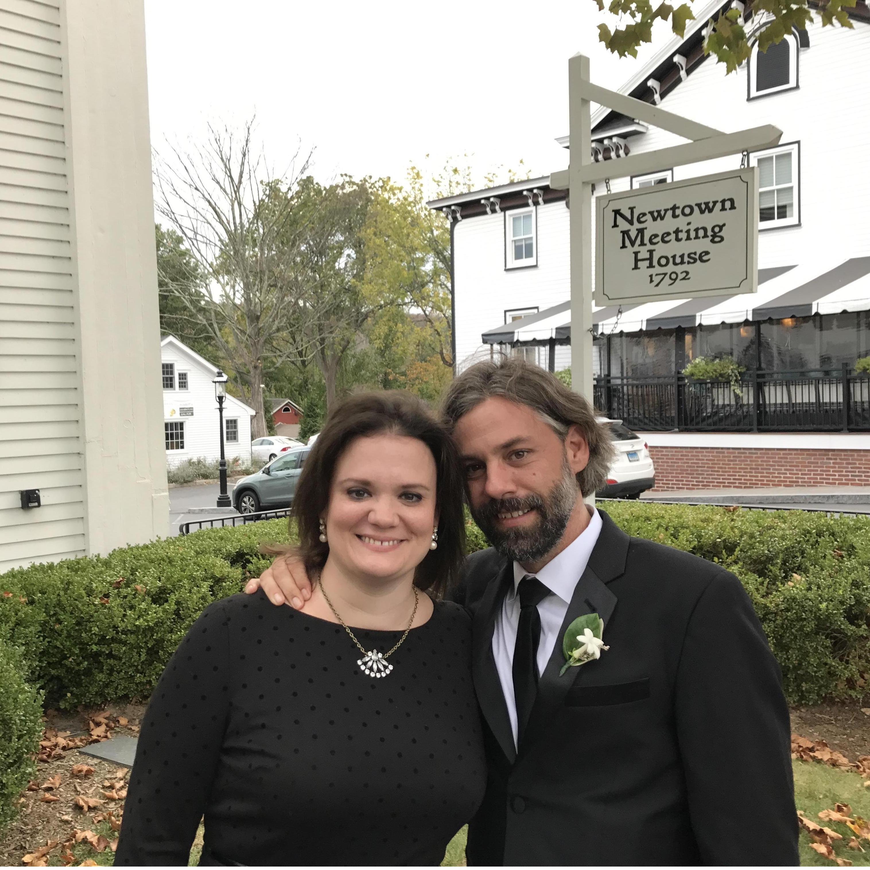 Together at Brian's bandmate and former roommate, Joseph Olivarez's wedding in Newtown, Connecticut | October 2017