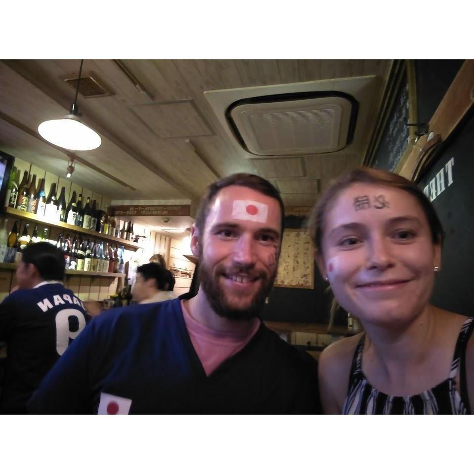 Watching the World Cup in Tokyo, 2018