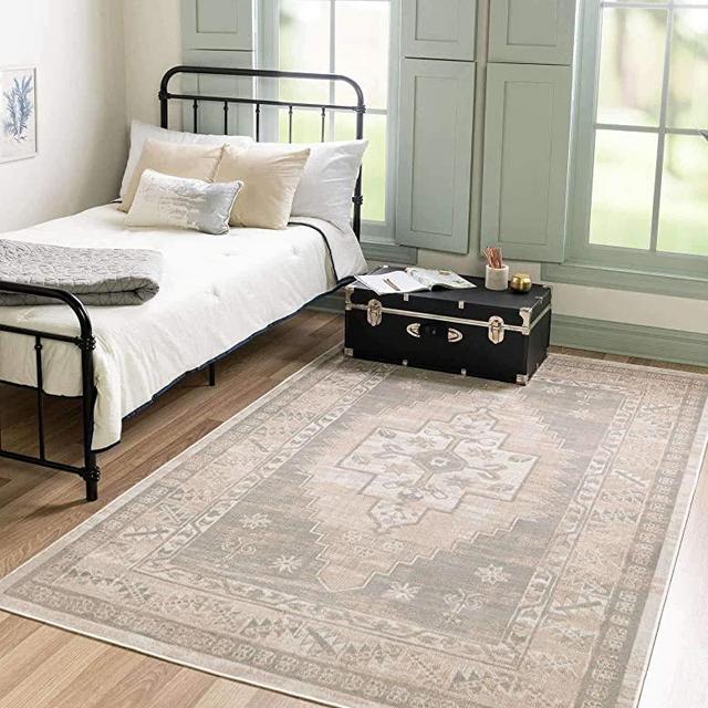 Unique Loom Whitney Collection Southwestern Geometric Area Rug (5' 0 x 8' 0 Rectangular, Cloud Gray)