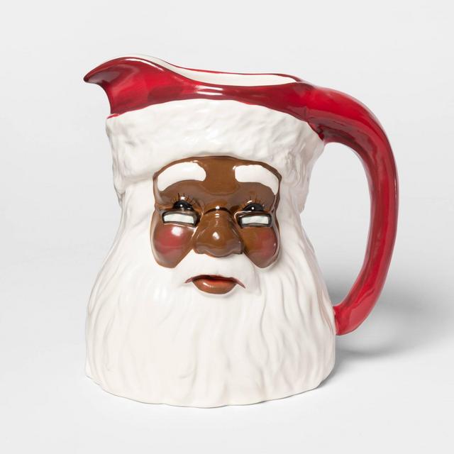 8.2" x 6.1" Ceramic Santa Claus Pitcher - Threshold™