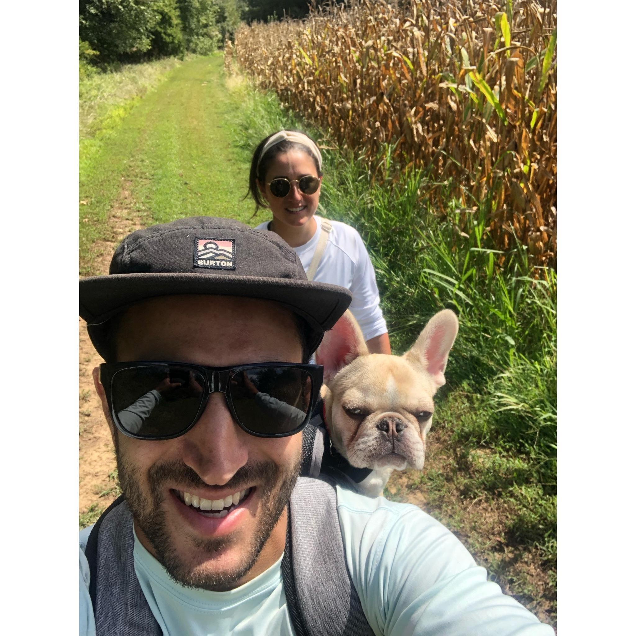 Another visit to Chestertown, Maryland when Winston was a puppy.