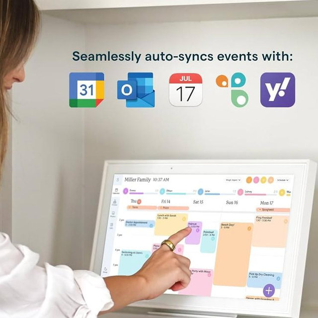 Skylight - Calendar 2: 15 Inch Touchscreen Smart Calendar and Chore Chart - White