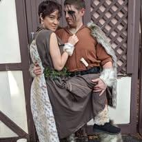 Had someone taking our picture and she yelled, "Pose like a romance cover!" and this was the result! Will always be one of our favorite pics!