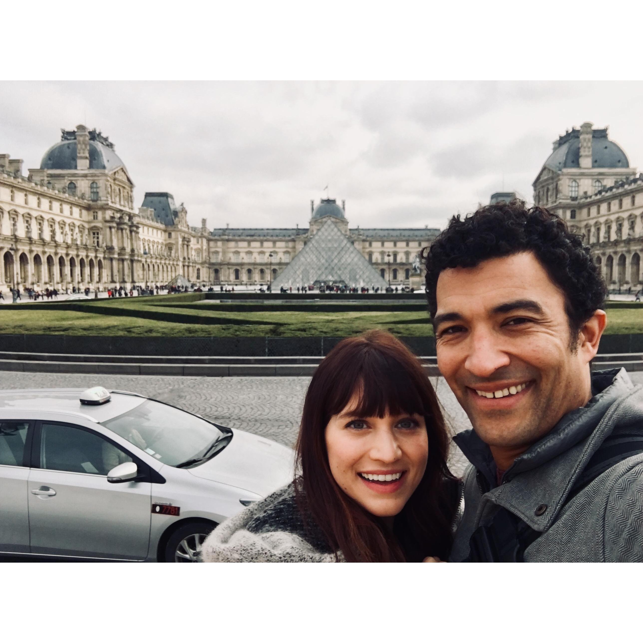 Looks like the Louvre in Paris.  Oui.