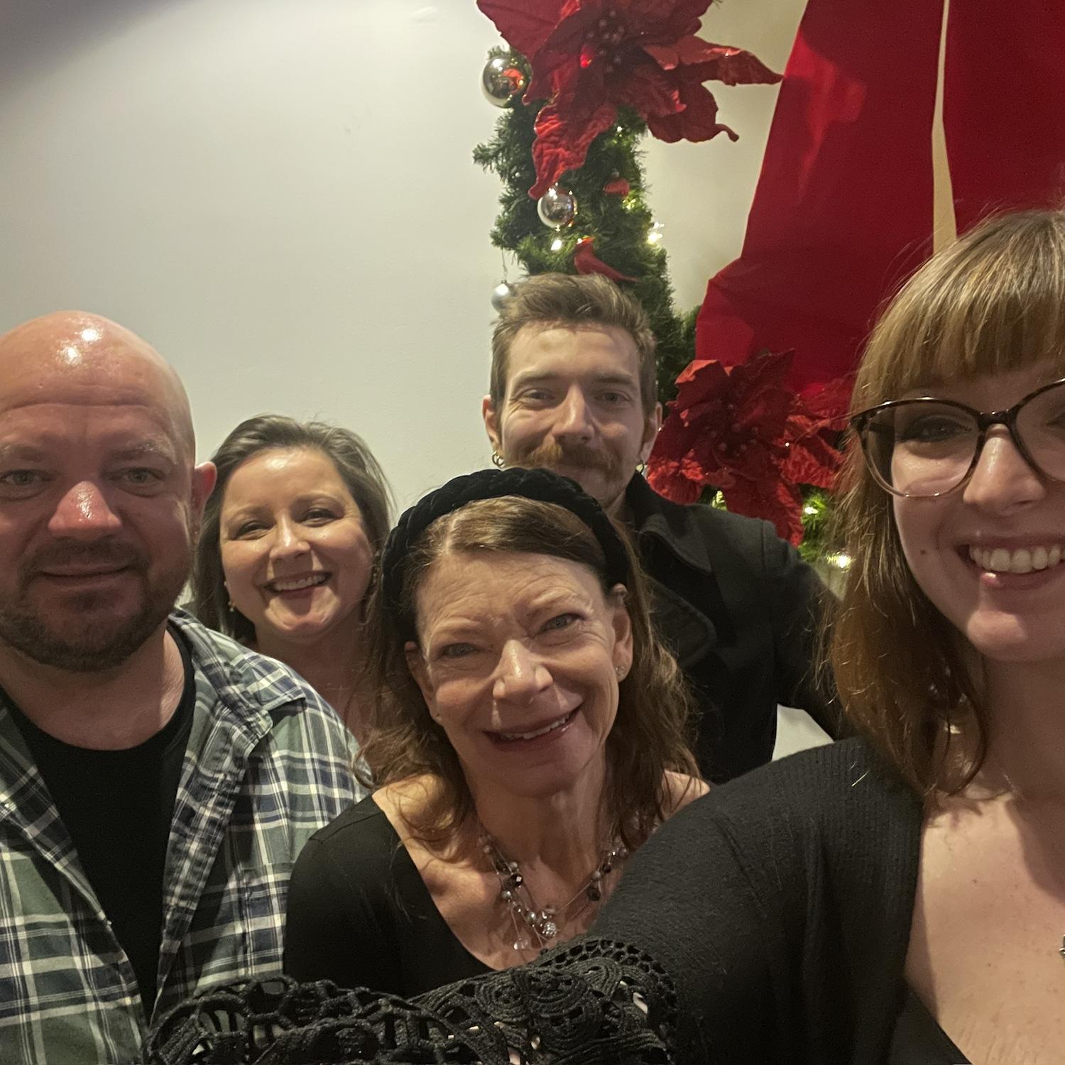 We saw A Christmas Carol at my work with our lovely parents.