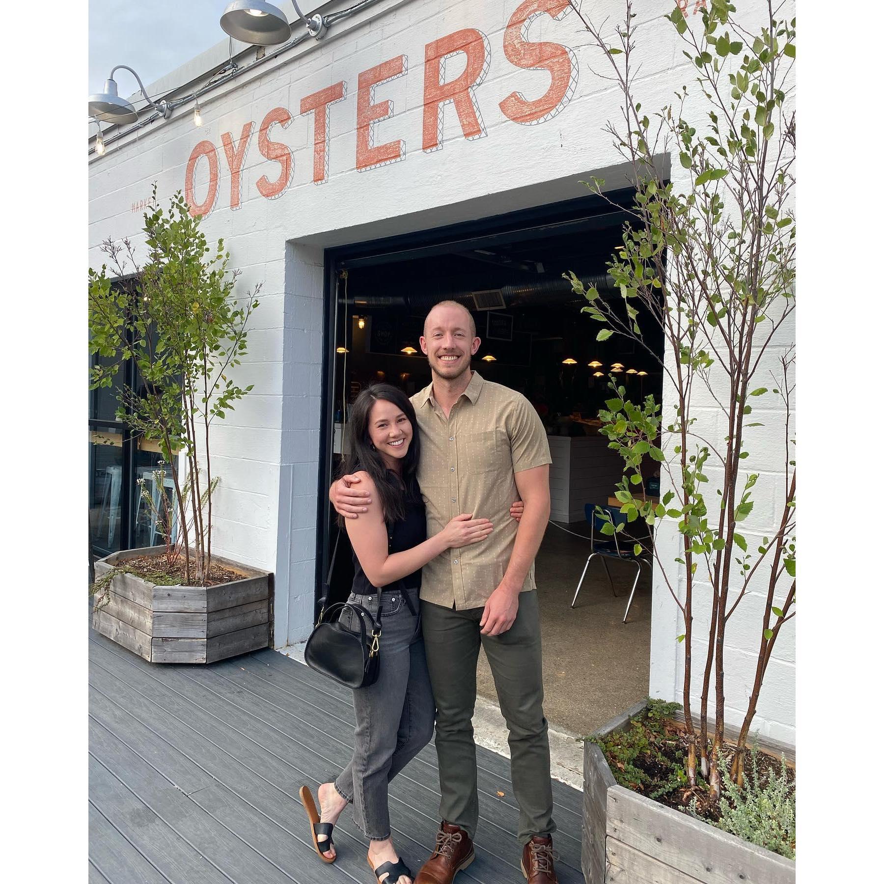Slurpin' oysters in Portland, Maine
