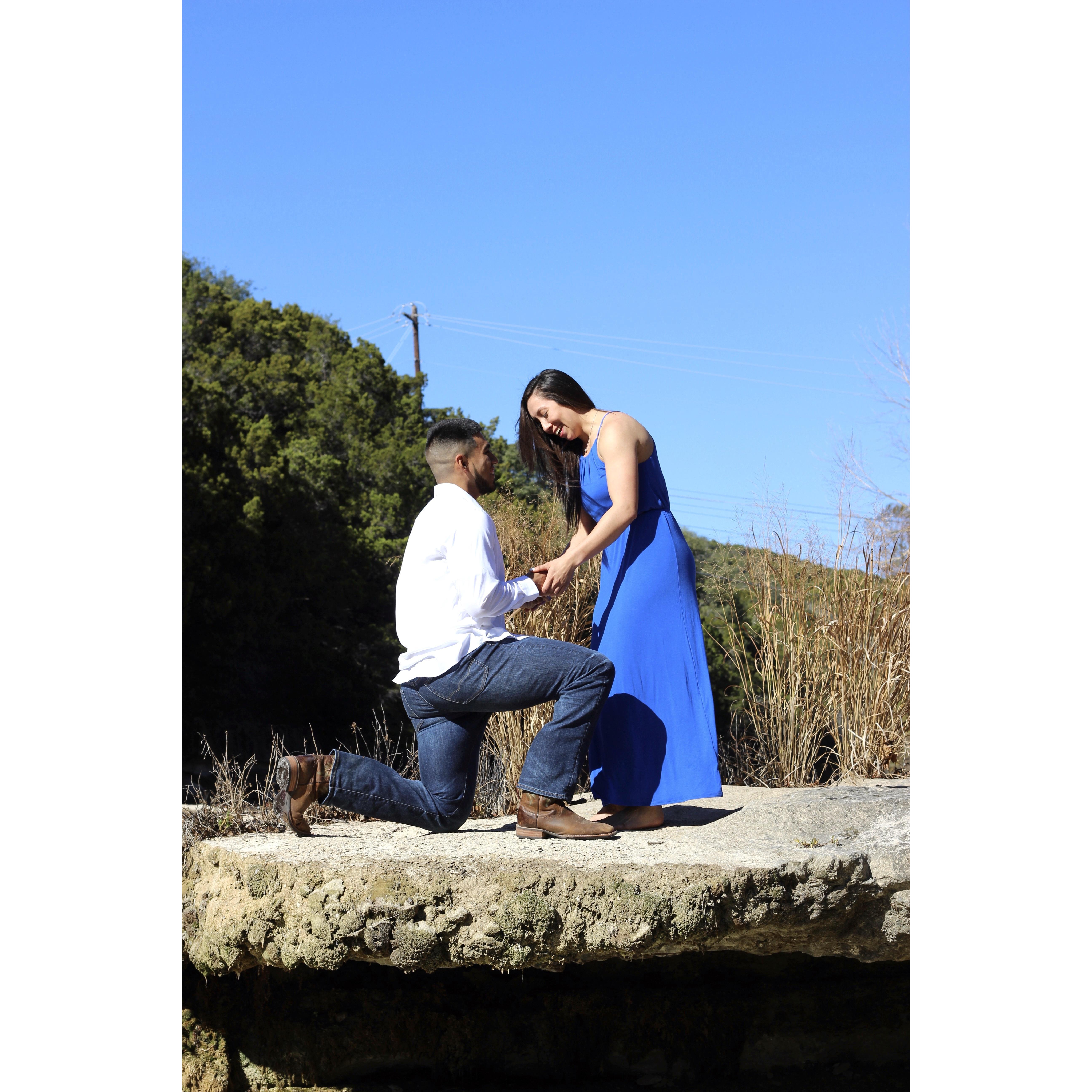 One of the most memorable days of our lives-- proposal day. We had a 3 year anniversary photo shoot and Elias proposed during.