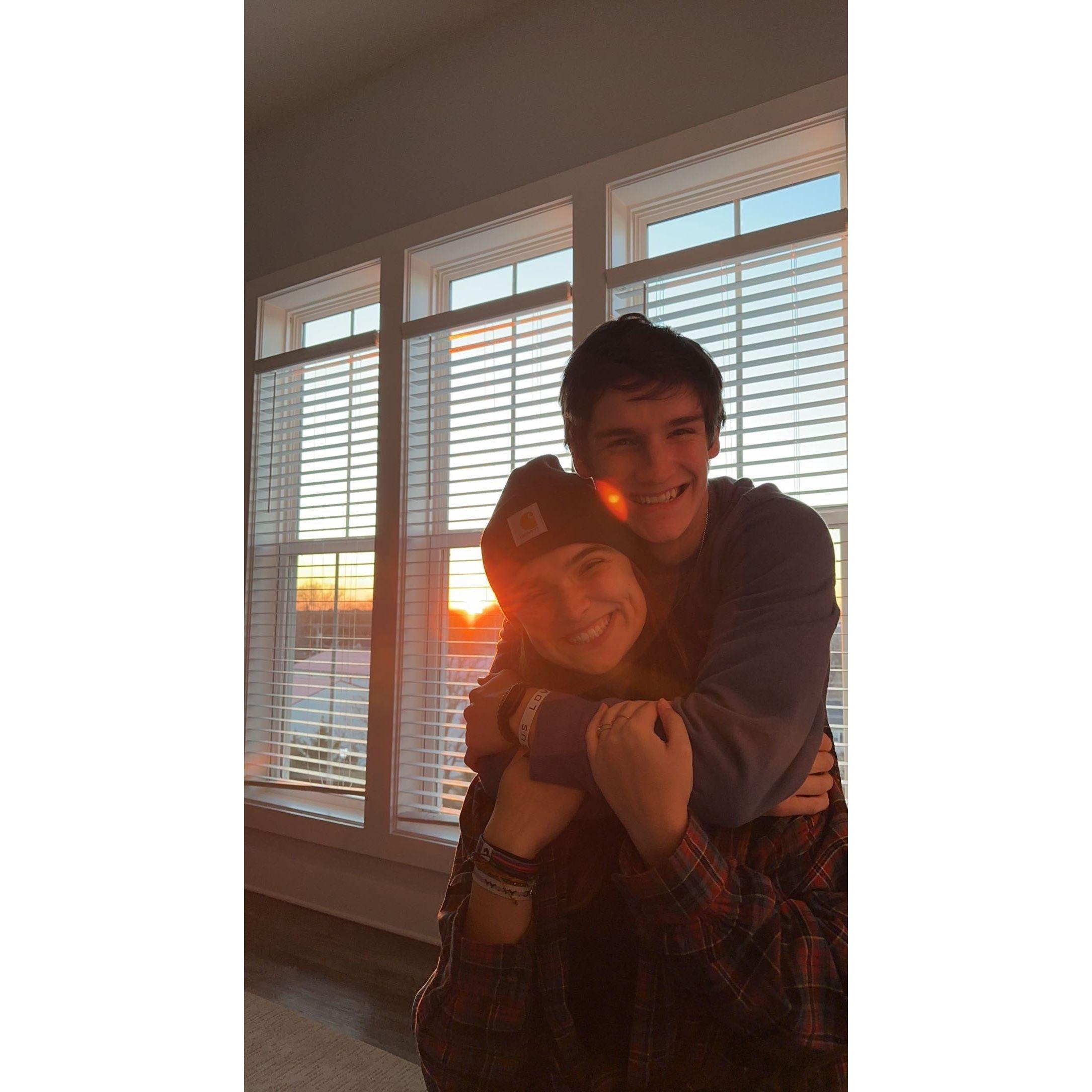 On one of our many double dates