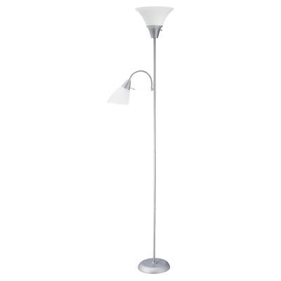 Tochiere with Task Light Floor Lamp Gray (Includes Energy Efficient Light Bulb)- Room Essentials™