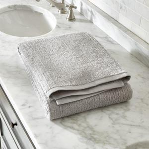 Ribbed Grey Bath Sheet
