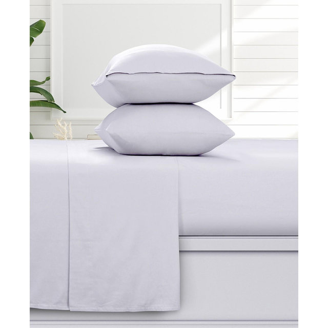 Solid 170-GSM Flannel Extra Deep Pocket 4 Piece Sheet Set, Queen