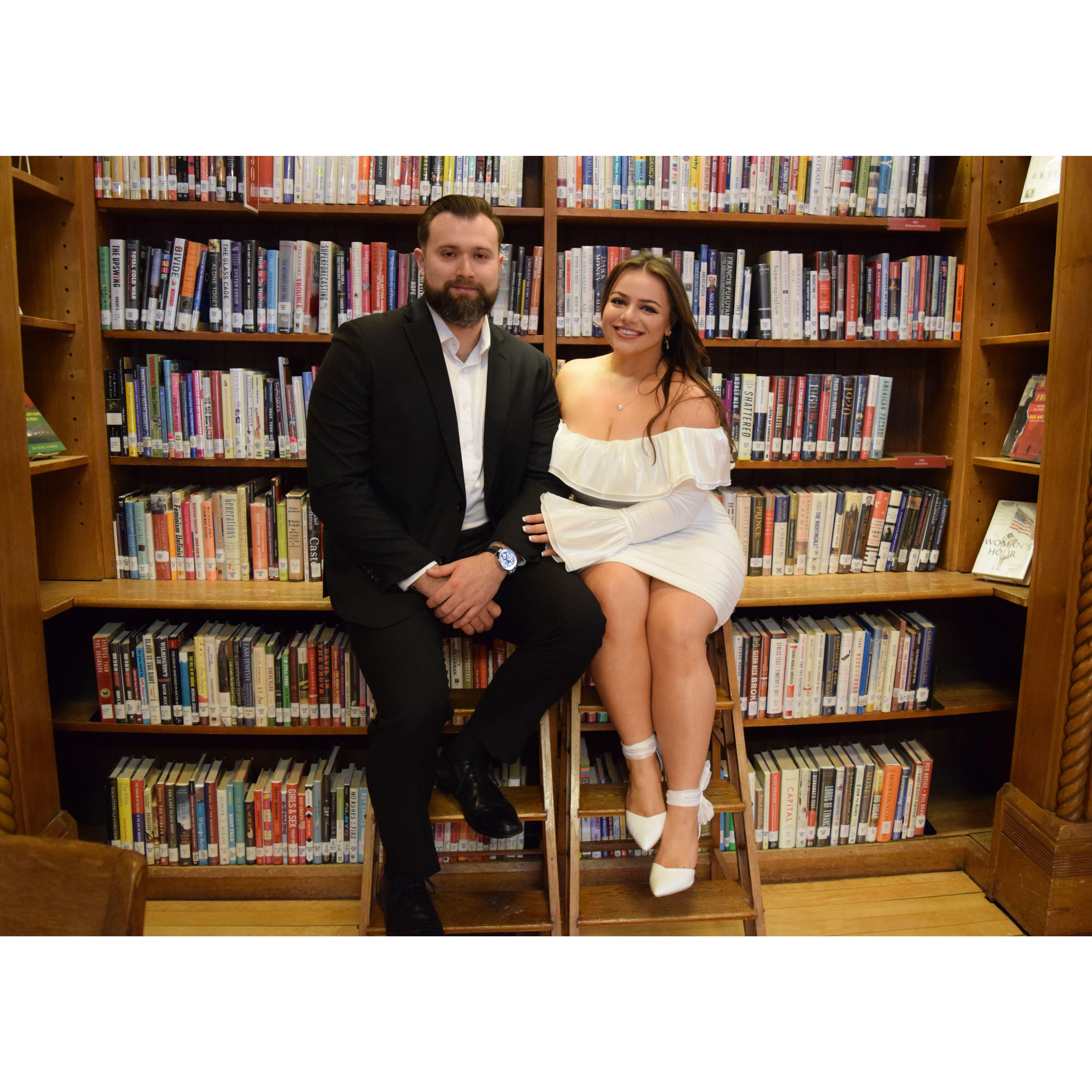 Ames Public Library, home to thousands of books (which Shannon loves deeply) and located in the town of Easton, where they first met and fell in love.