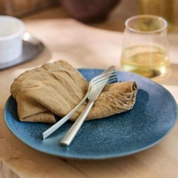 The Jasper Portuguese Stoneware Dinner Plates, Set of 4 - Dark Turquoise