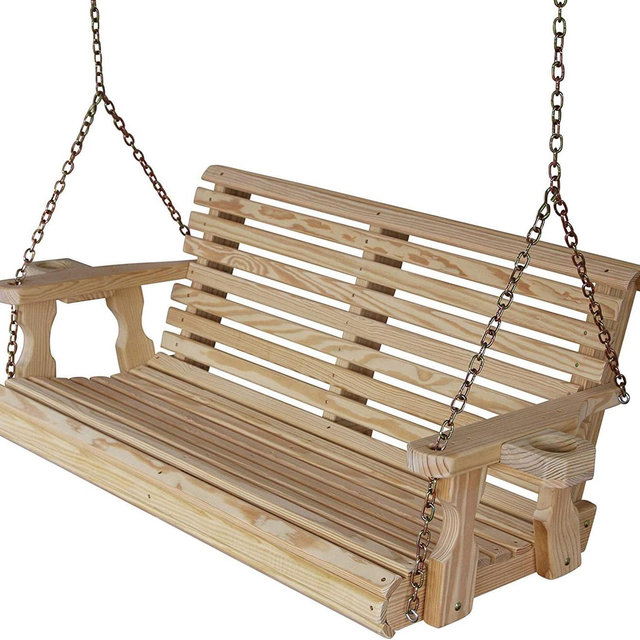 Amish Casual 4 Foot Unfinished Roll Back Porch Swing