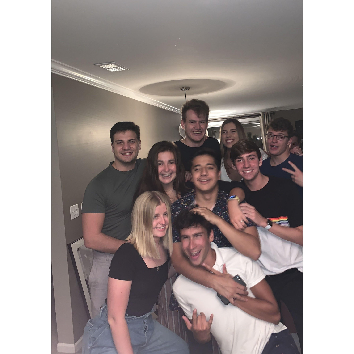 Summer 2019: Giancarlo visiting Grayson and his "high school friends" in Hinsdale, IL.