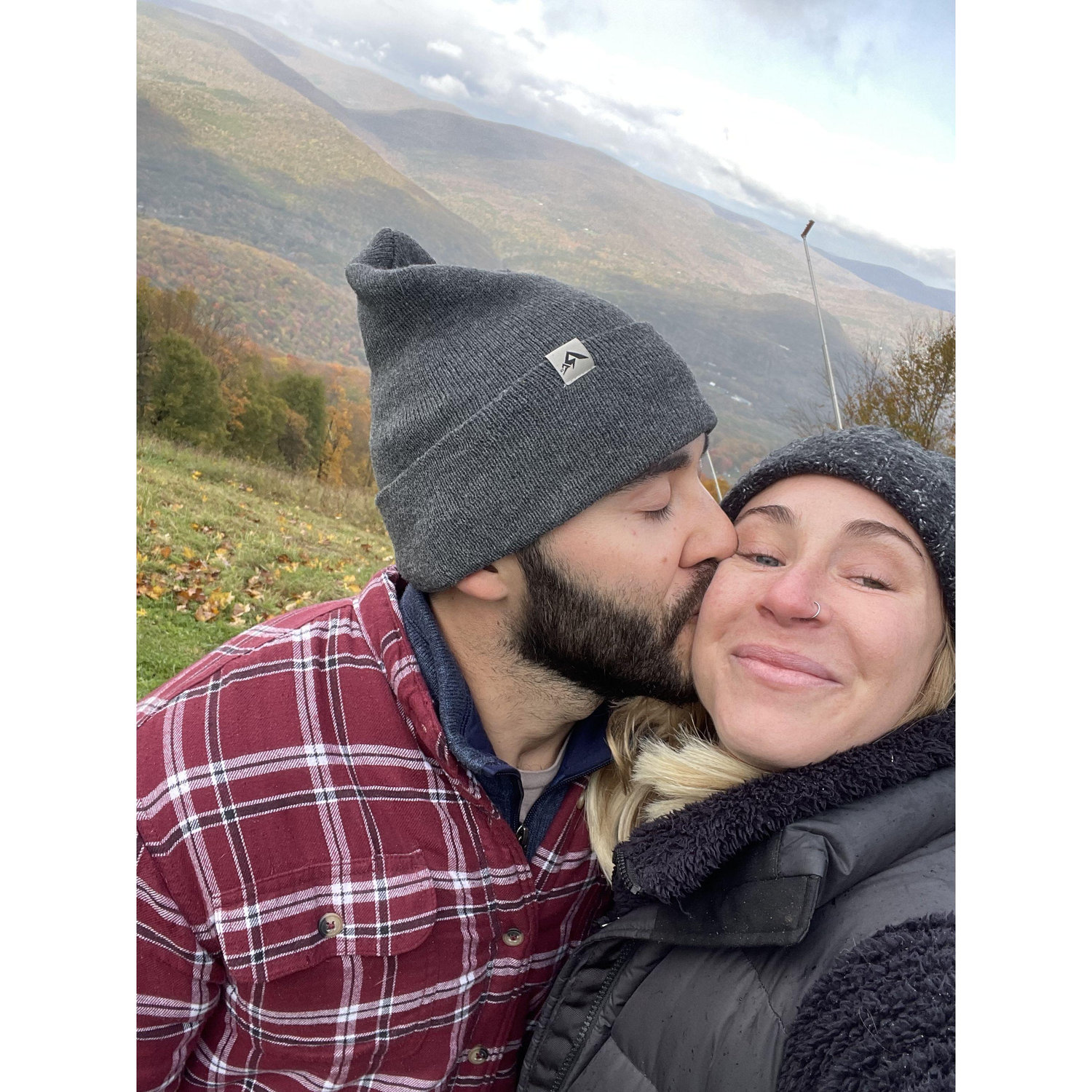 A beautiful fall day hiking on top of Belleayre