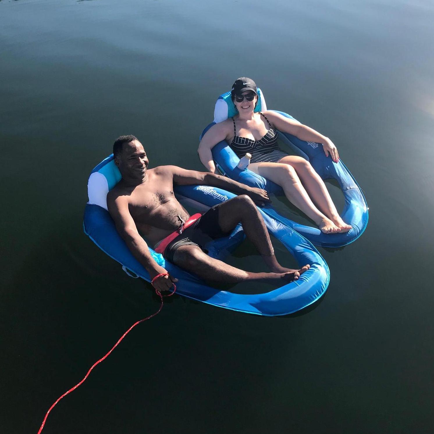 Floating at Lake Tahoma