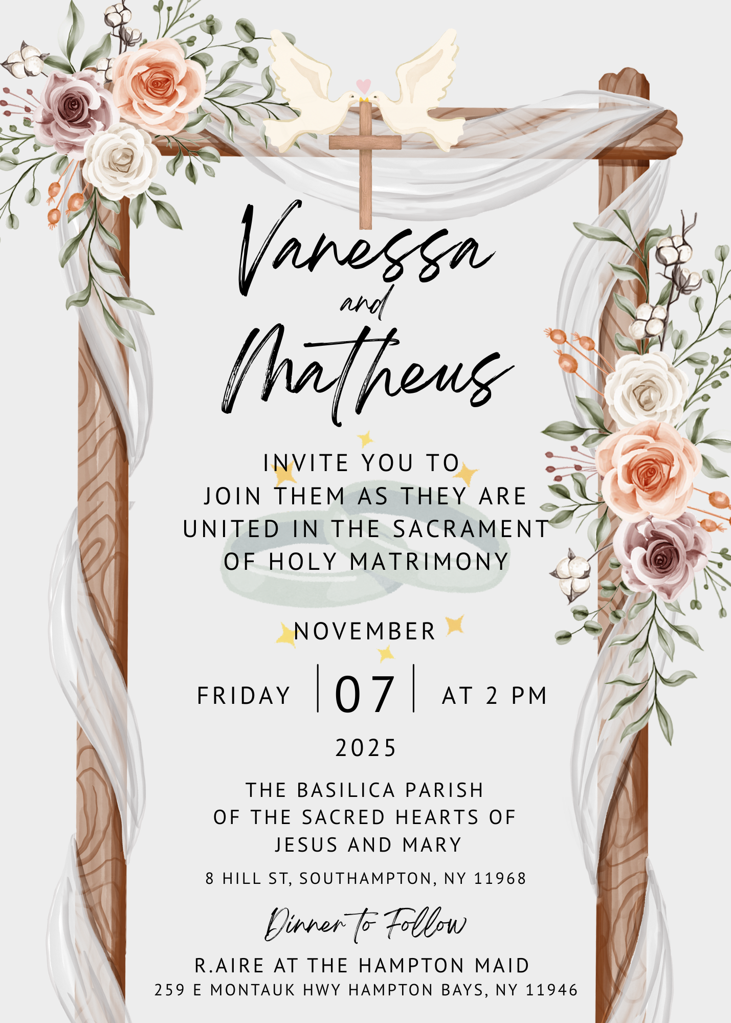 The Wedding Website of Vanessa Acero and Matheus Vergara