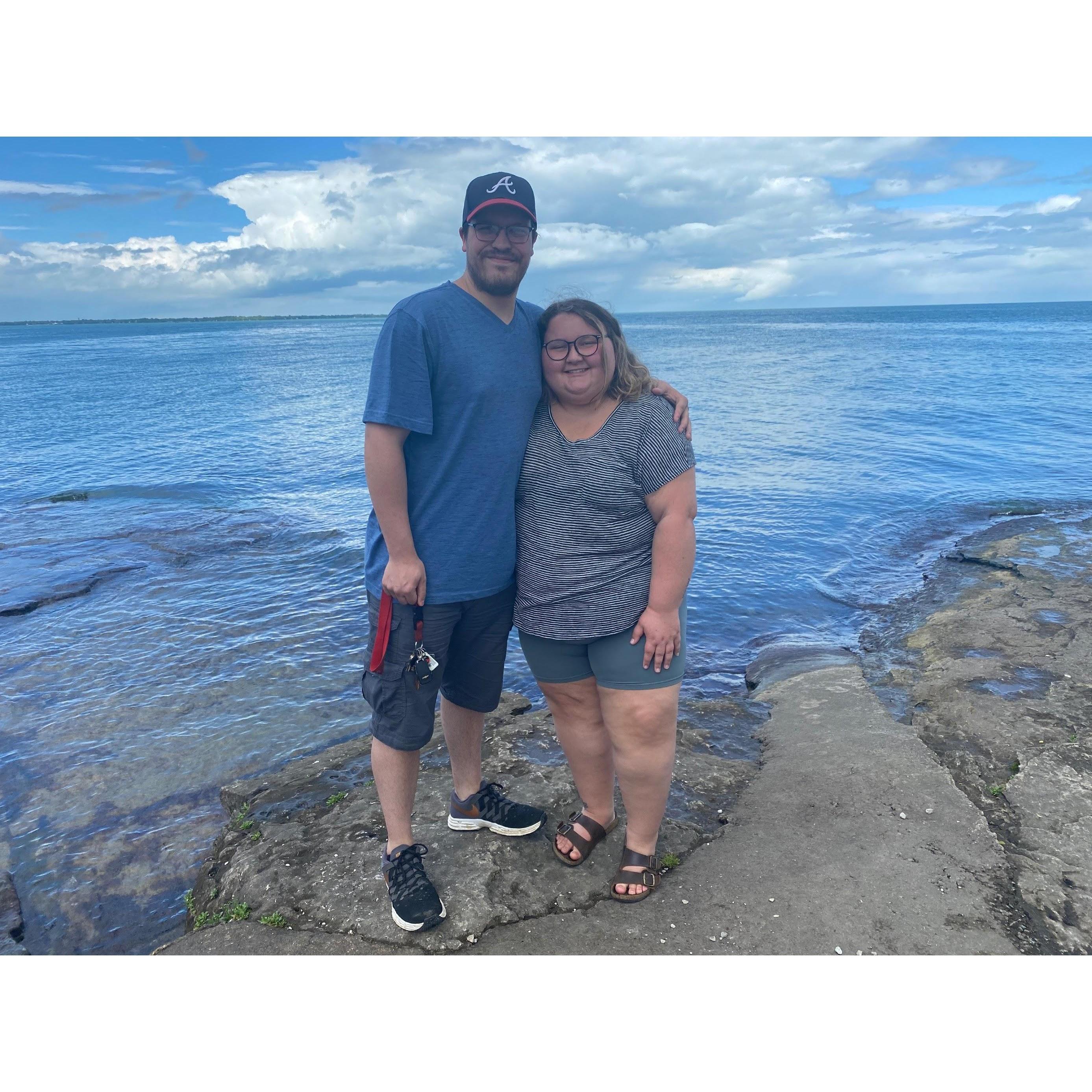 Our road trip to Lake Erie in May 2020.