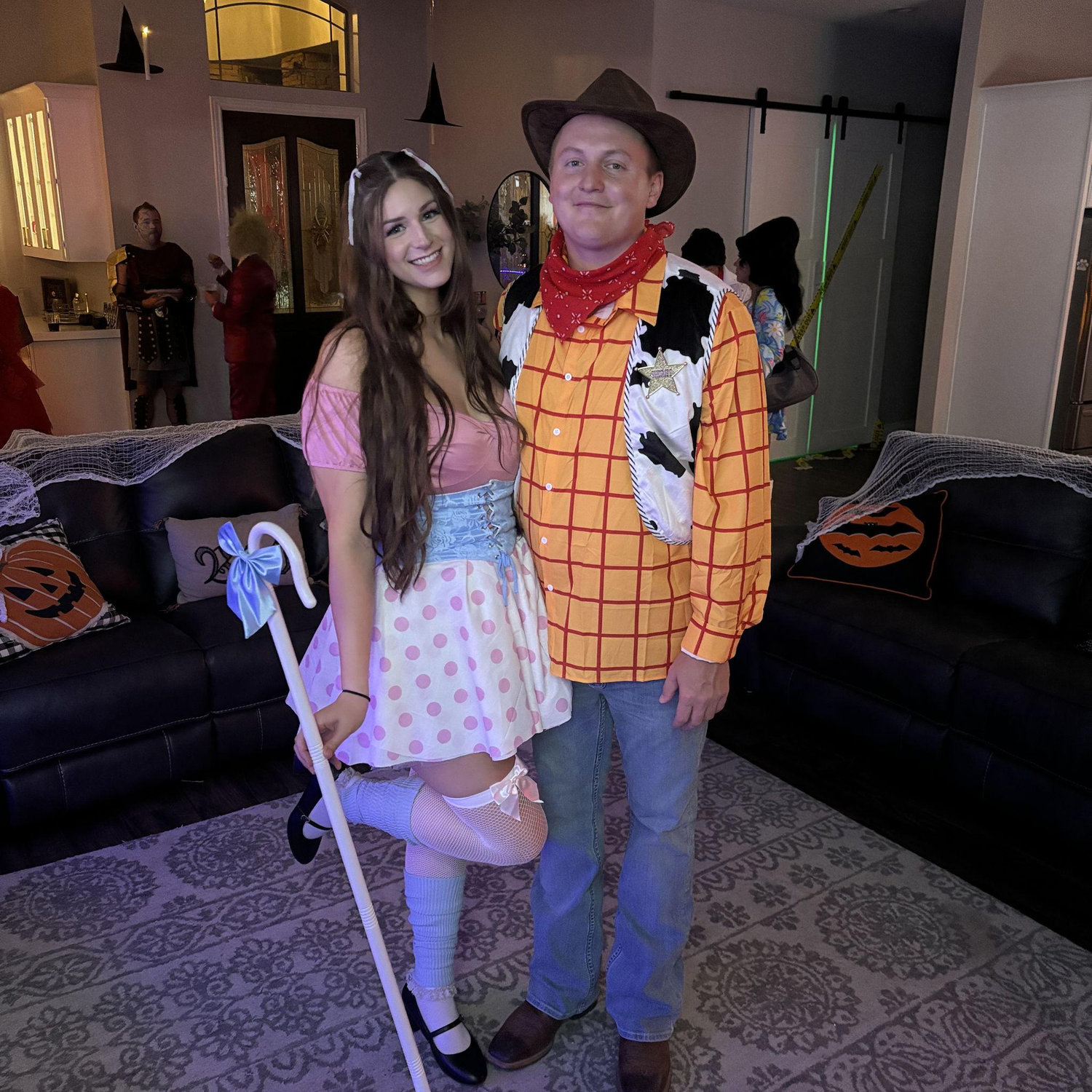 Dressing up at Jessie and Woody for the Doyle's Halloween party, 2024