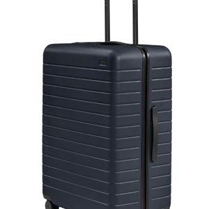 Away Large Checked Luggage, 29 Inch Hardside Suitcase with Spinner Wheels, Lightweight & Durable, TSA Lock, Navy Blue