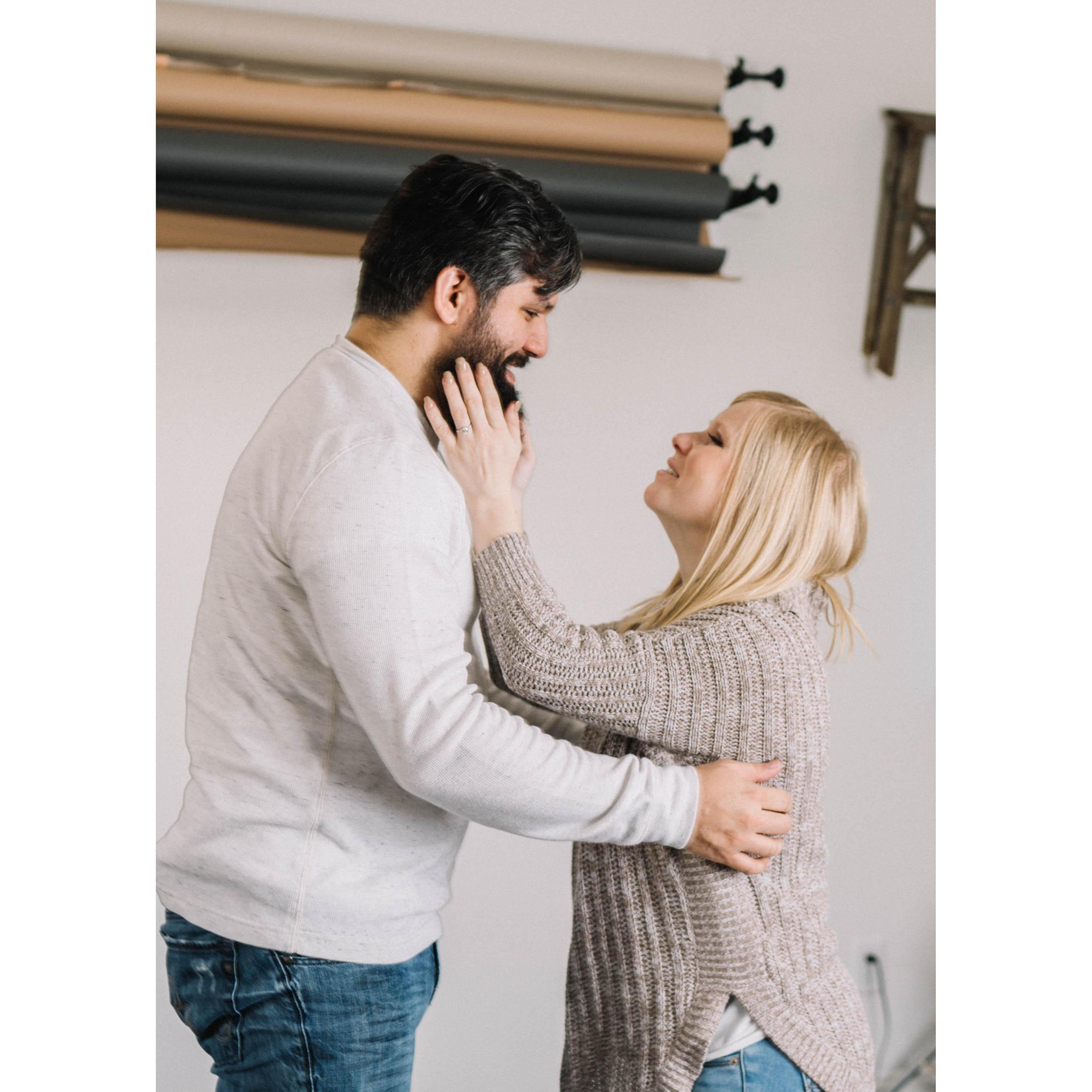 The moment we agreed to be each others forever.