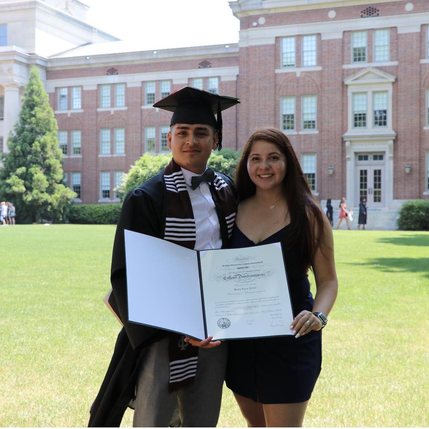 Richy graduating college