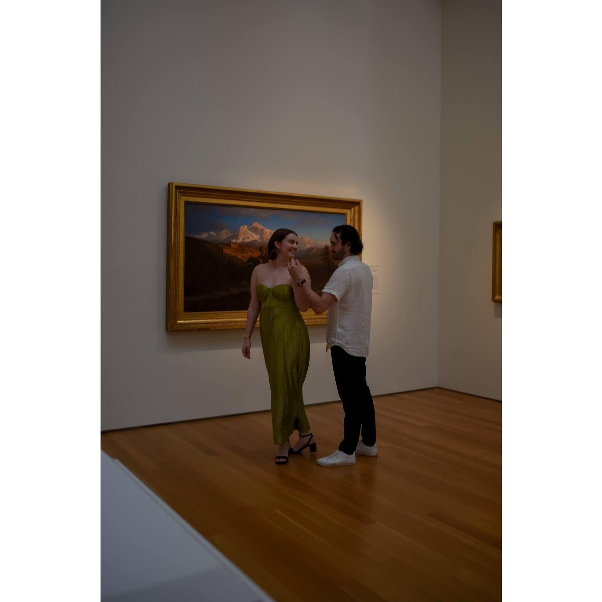 Our Engagement photoshoot at the NCMA.