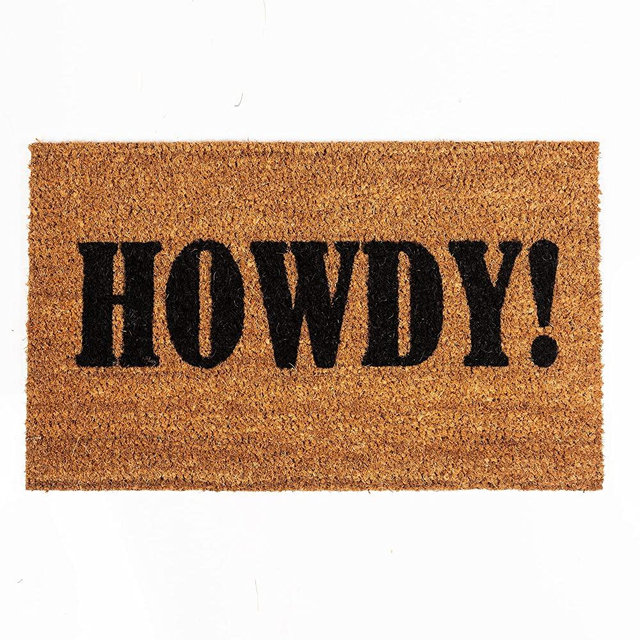 Ninamar Howdy! Door Mat - Natural Coir - 29.5 x 17.5 inch