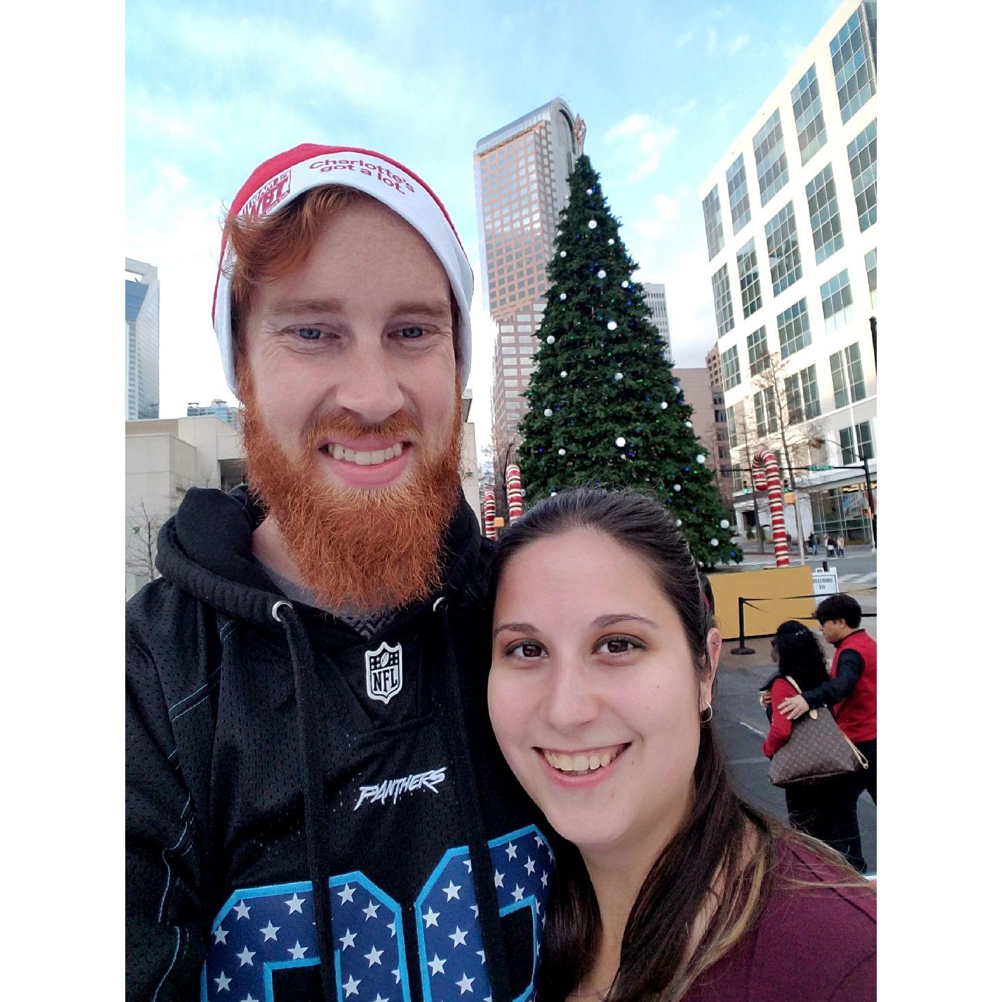 This is actually our first picture together! Way back in December of 2017, when we had gone out on a couple of dates.