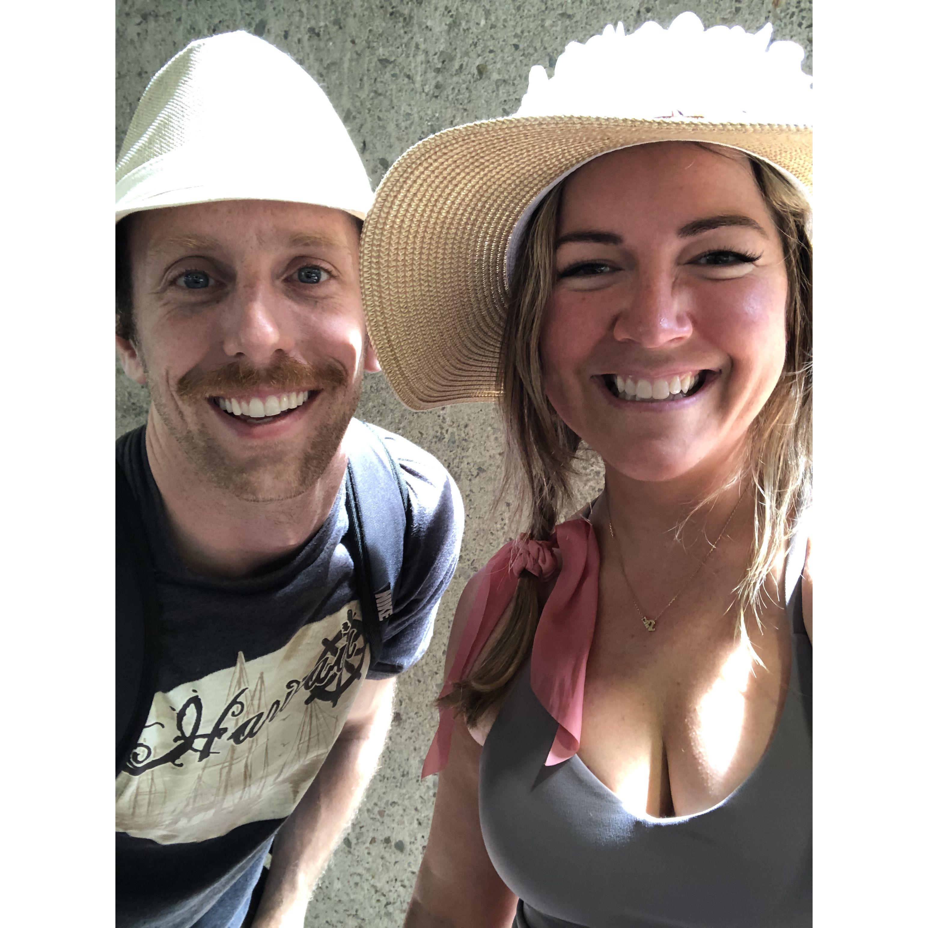 On our first trip to hawaii together. Jamal's 42nd state visited.