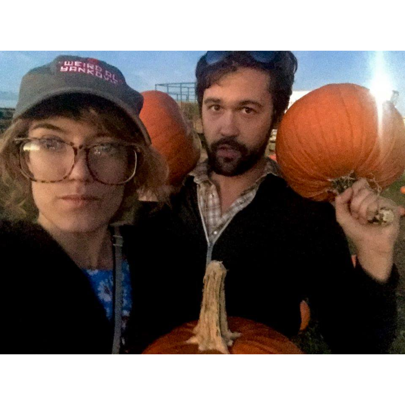 Our first picture together?? In PA, with pumpkins. Fall 2016.