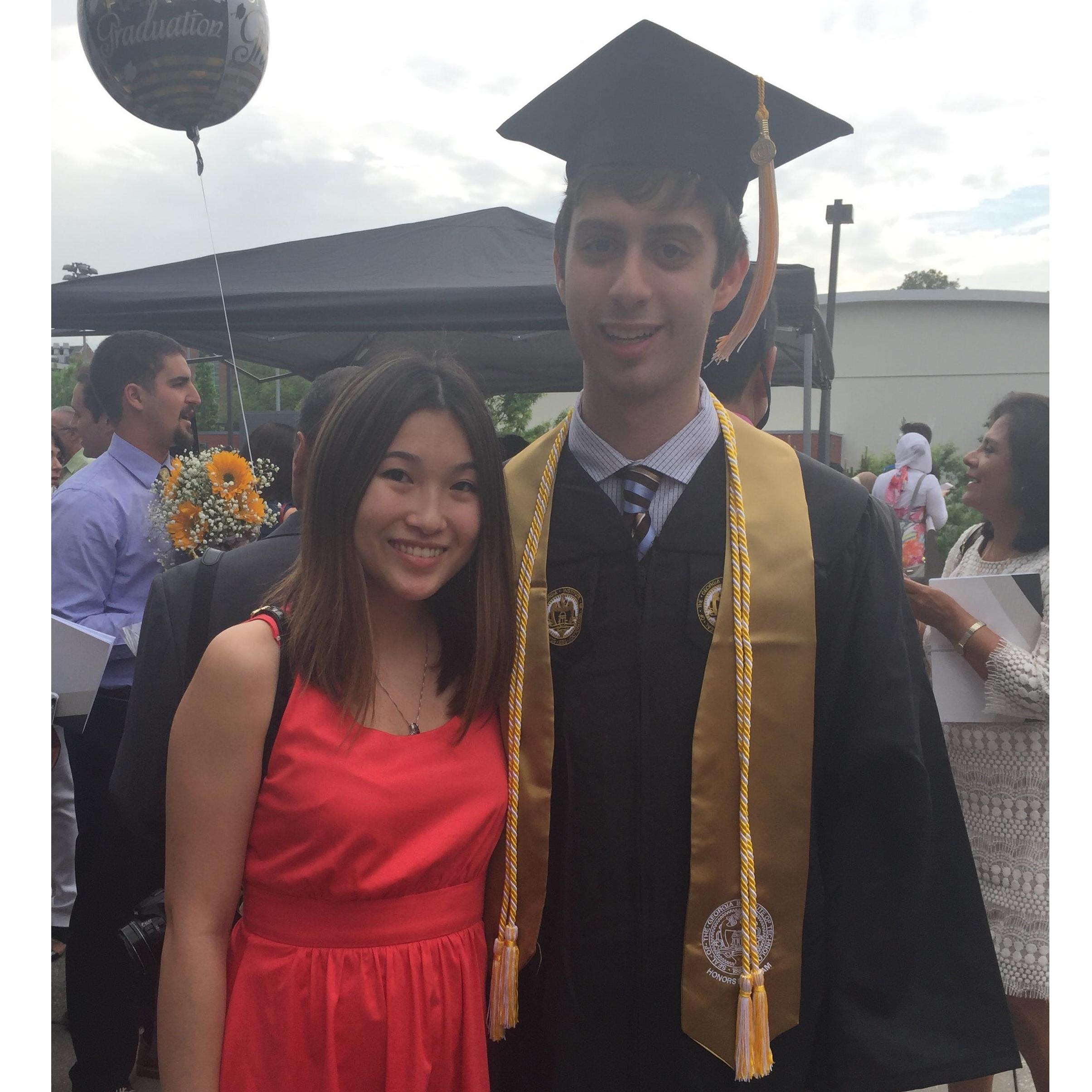 His graduation 2018