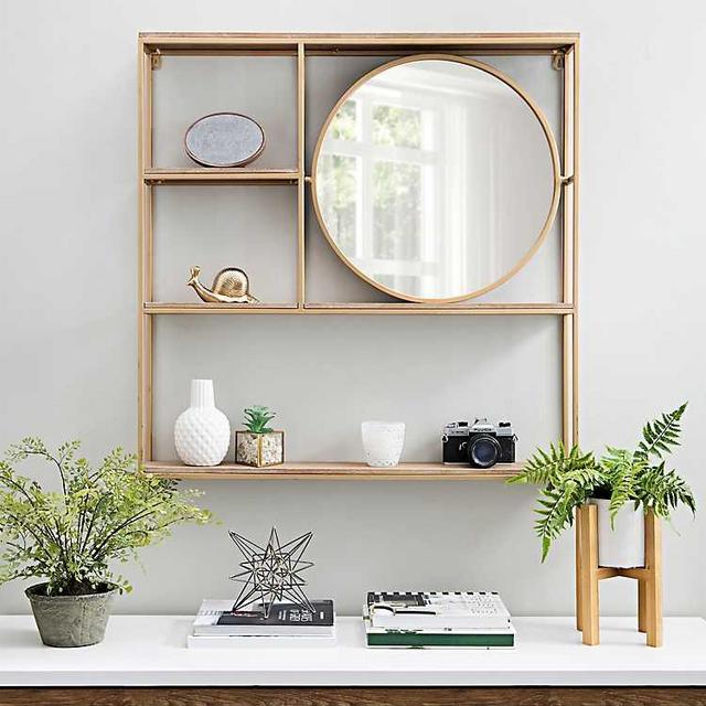 Dressing Wall Valet with Mirror