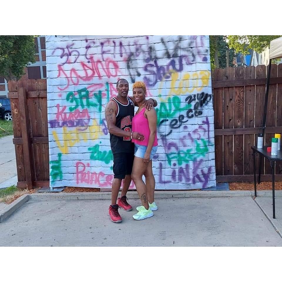 Cousin Quanda's birthday party. 90s theme