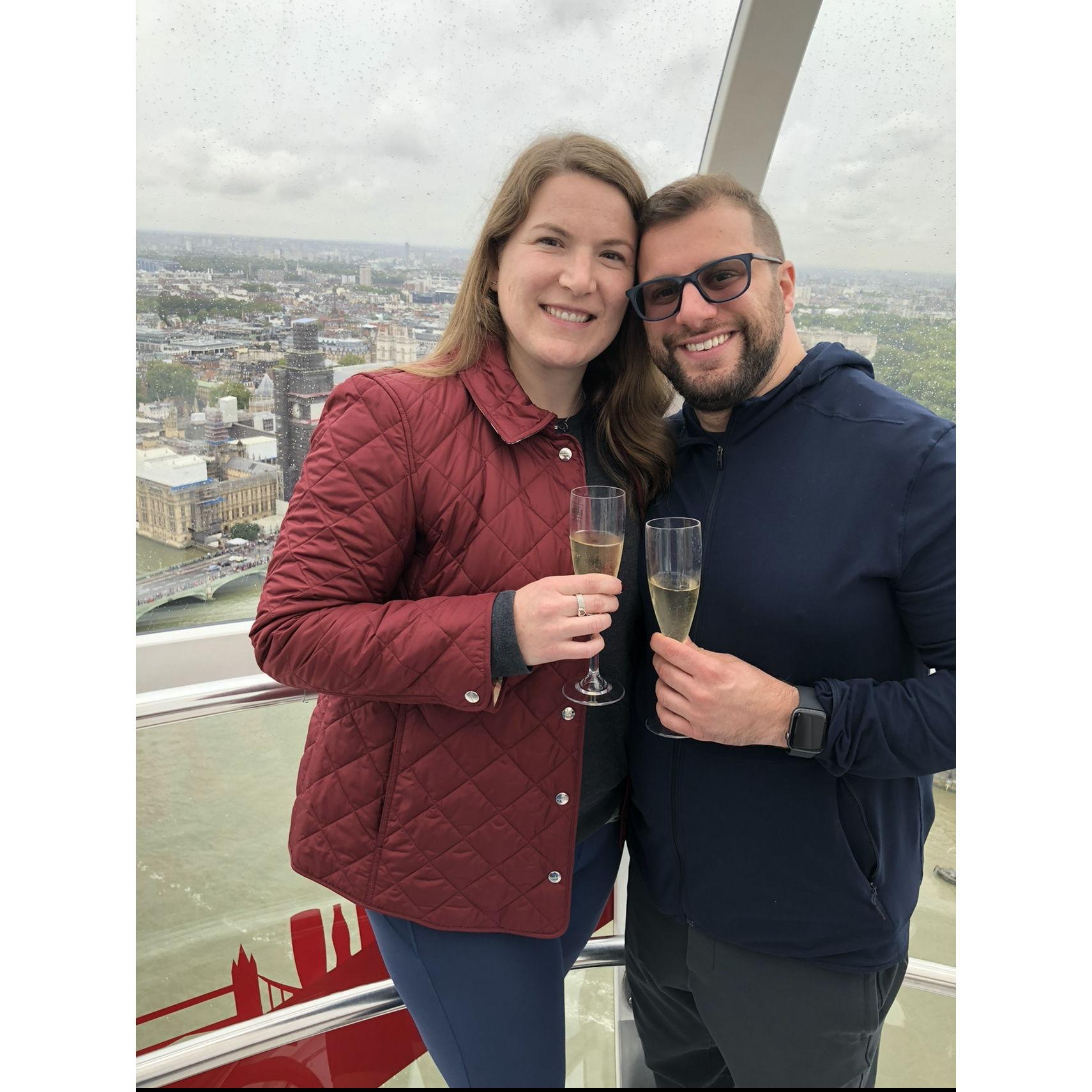 Champagne on the London Eye