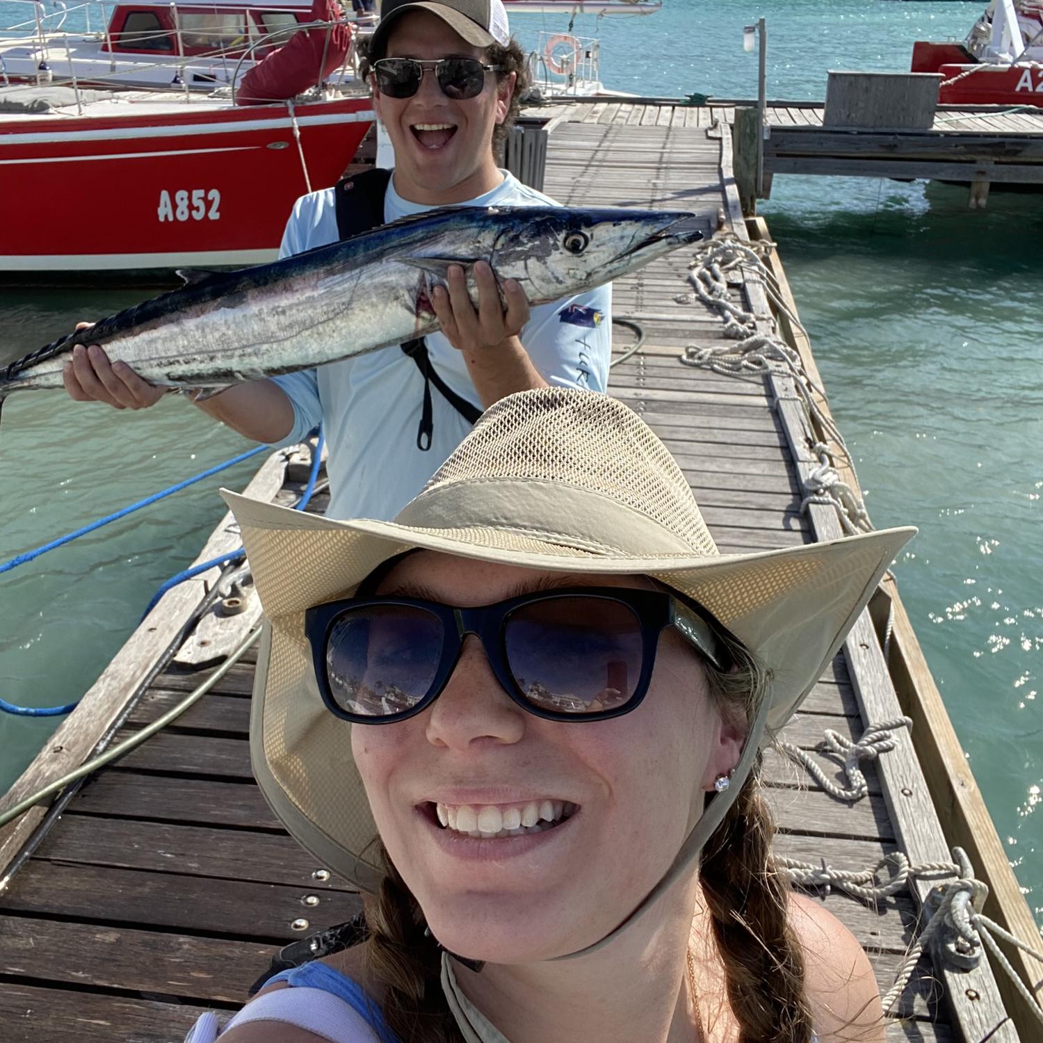 We took a fishing charter in Aruba and he caught our dinner, a delicious Wahoo! The look on his face said it all, and I was so thrilled for him ❤️