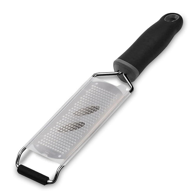 Stainless Steel Ultra Fine Cheese Grater Great for Hard Cheeses, Chocolate, Nutmeg, and Lemon Zest - EJKJ Kitchenware