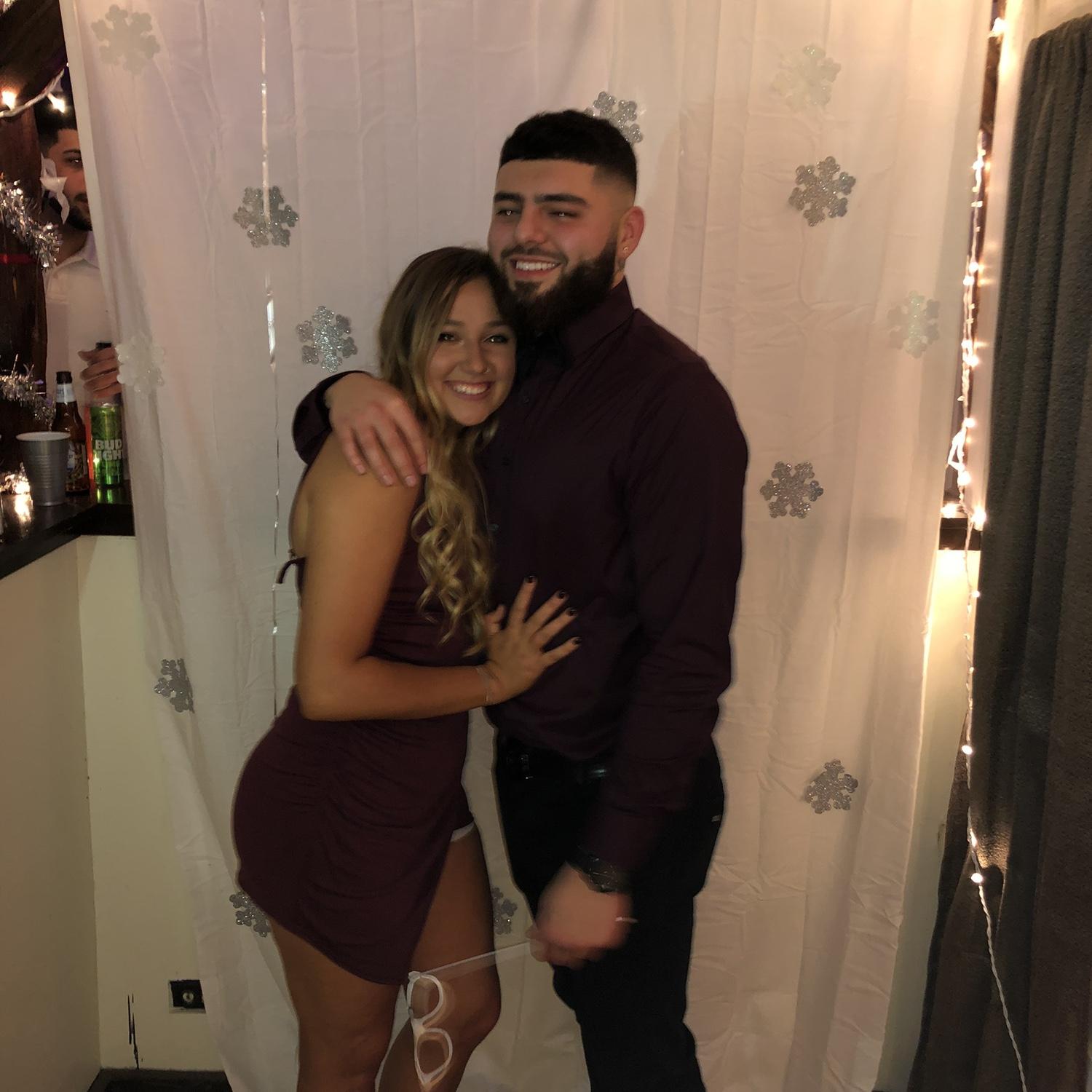 Our first photo together🥲