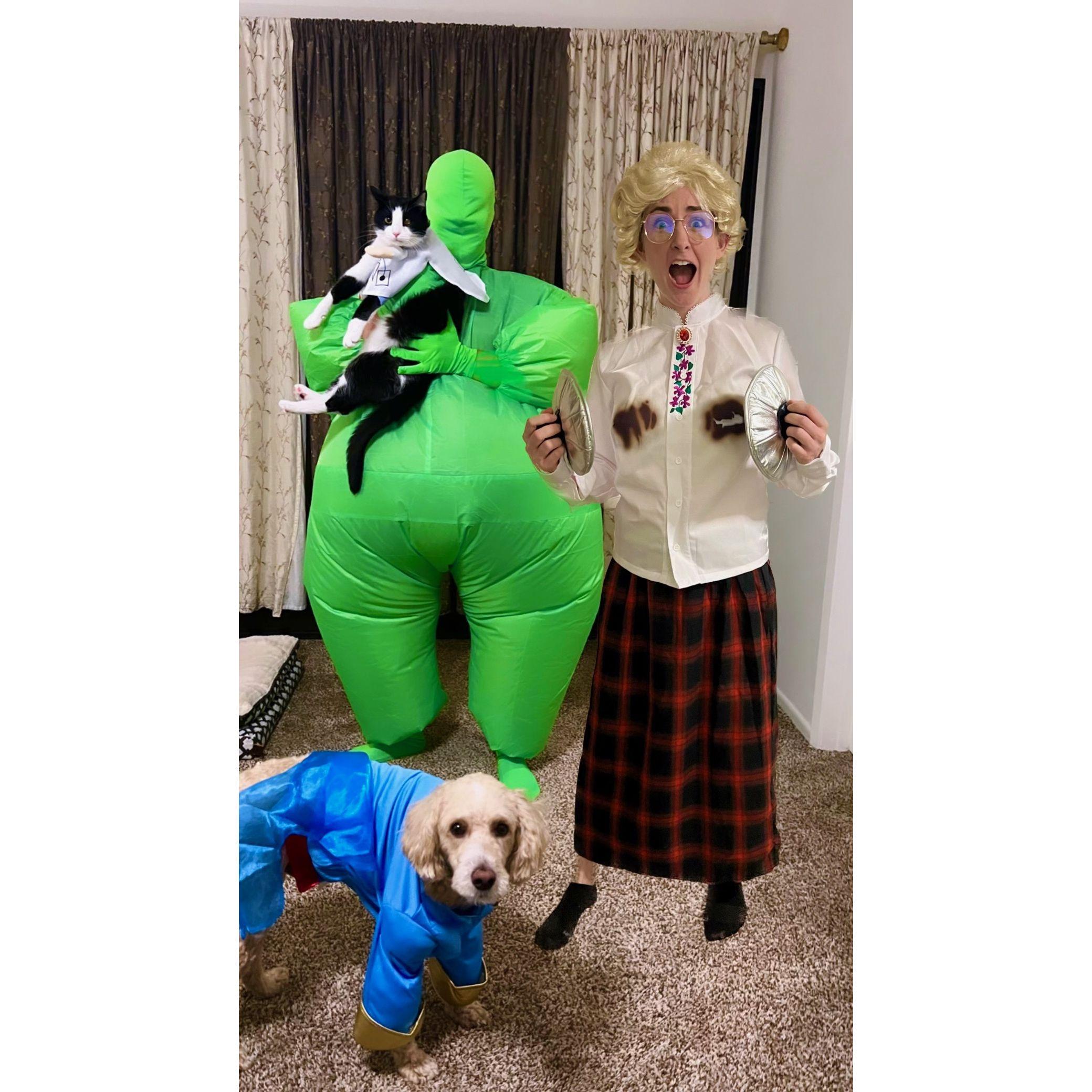 Our Robin Williams themed Halloween. Featuring Flubber, Patch Adams, Genie and Mrs. Doubtfire, dearie.